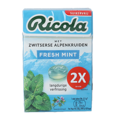 Ricola Fresh mint suikervrij duo pack 100.00 Gram