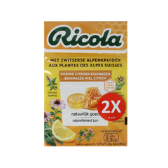 Ricola Honing citroen echinacea duo pack 100.00 Gram