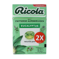 Ricola Eucalyptus suikervrij duo pack 100.00 Gram