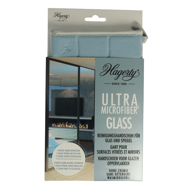 Hagerty Microfiber gloves glass 1 Stuks