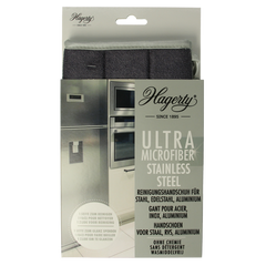 Hagerty Microfiber gloves stainless steel 1.00 Stuks
