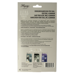 Hagerty Microfiber gloves stainless steel 1 Stuks