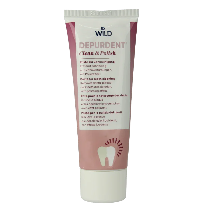 Wild Depurdent clean & polish whitening tandpasta 75 Milliliter