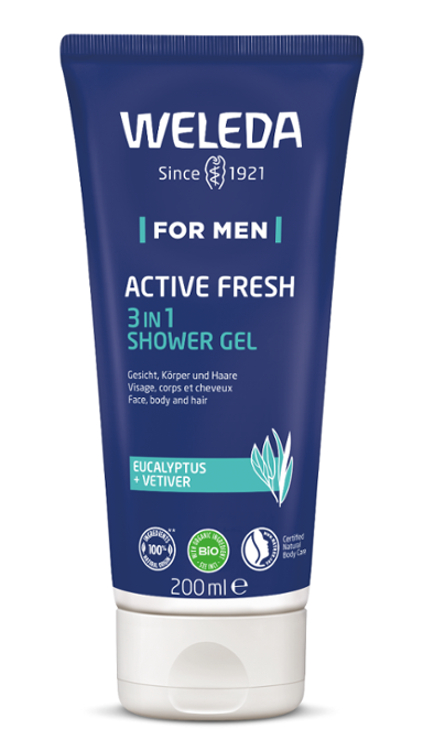 Weleda Men active fresh 3-in-1 douchegel 200 Milliliter
