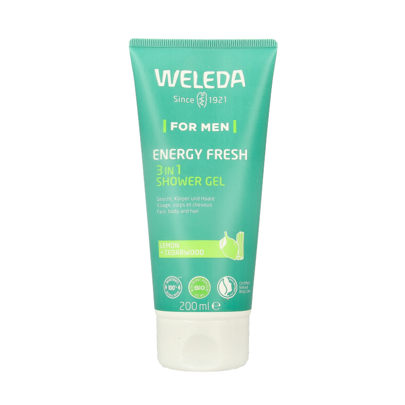 Weleda Men energy fresh douchegel 3 in 1 200 Milliliter