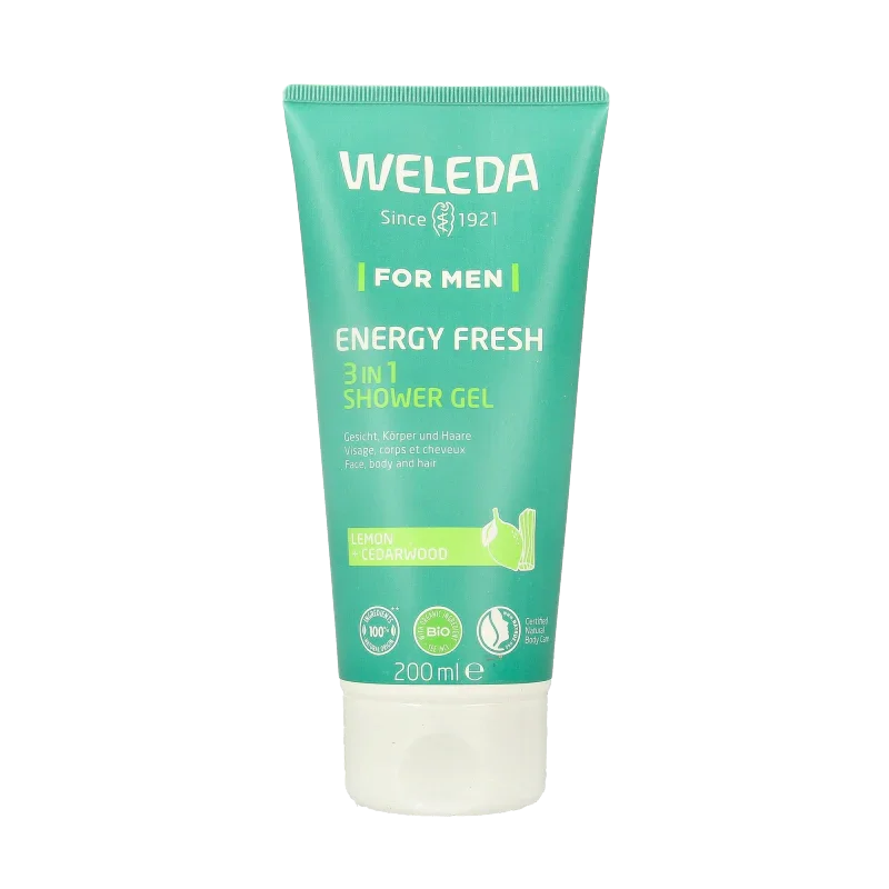 Weleda Men energy fresh douchegel 3 in 1 200 Milliliter