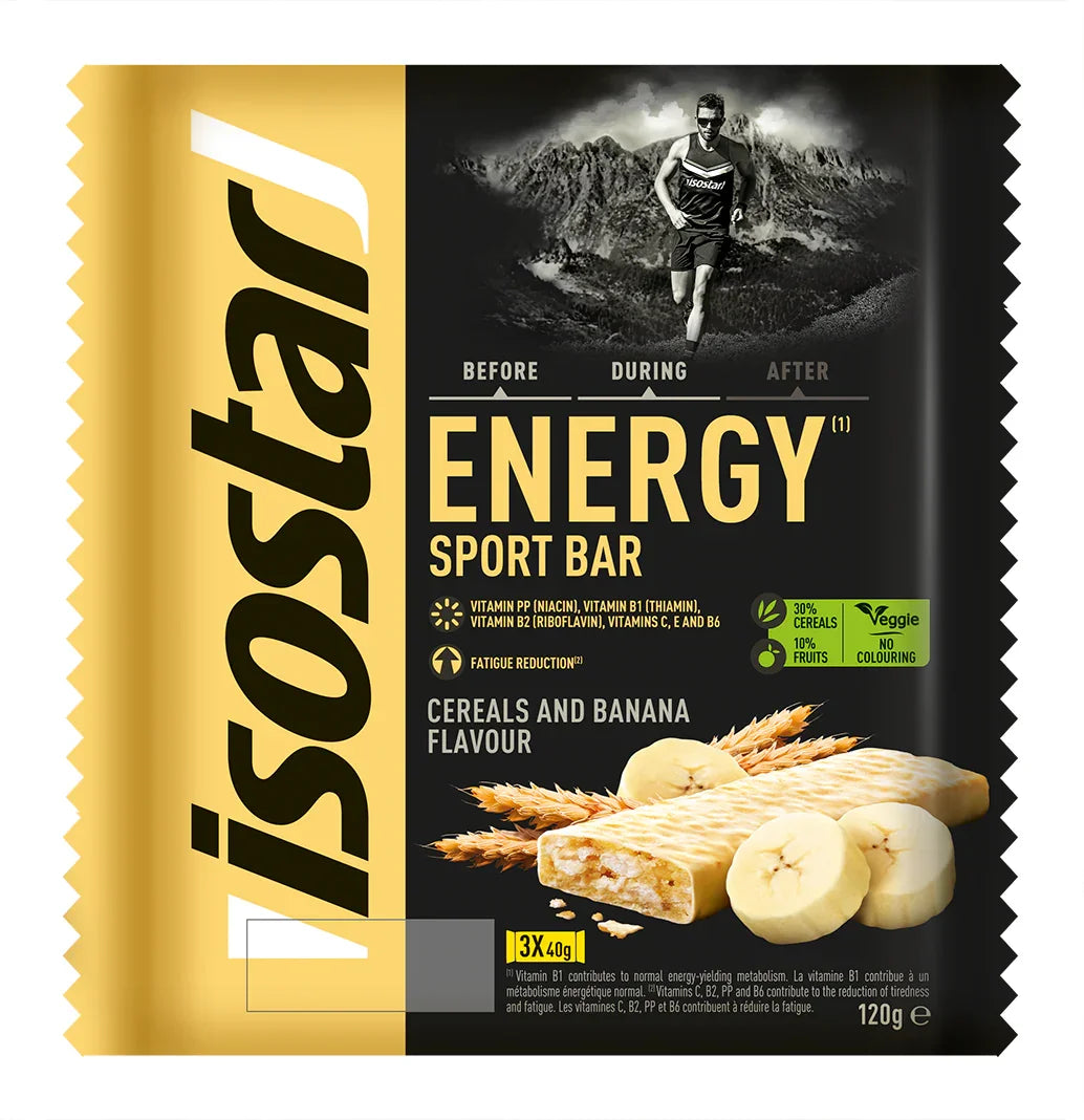 Isostar Energy sport bar cereals & banana 3 pack 120 Gram