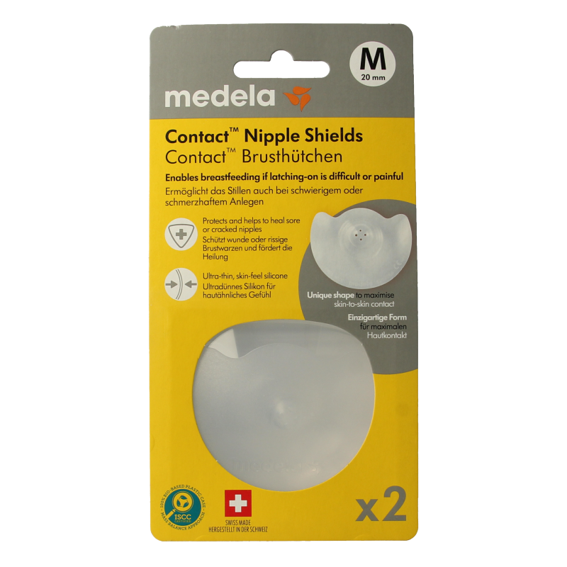 Medela Contact tepelhoedjes maat M 1.00 Paar