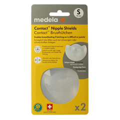 Medela Contact tepelhoedjes maat S 1.00 Paar
