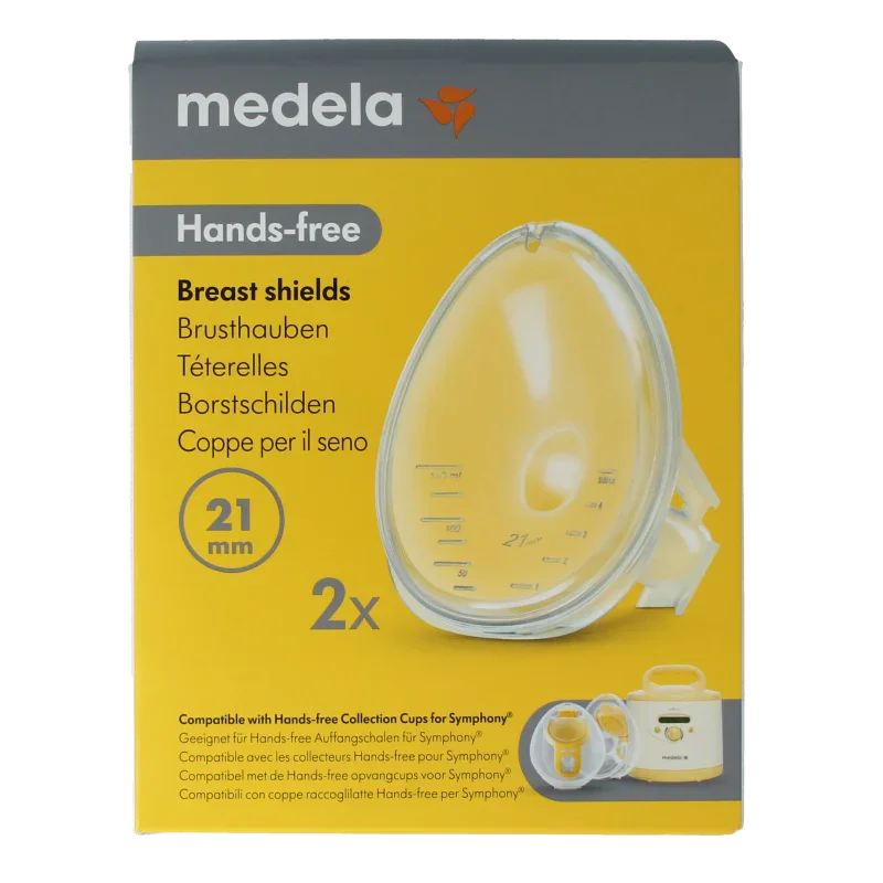Medela Handsfree borstschild Symphony maat L 21mm 1 Stuks