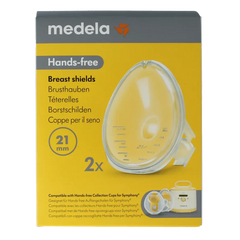 Medela Handsfree borstschild Symphony maat L 21mm 1 Stuks