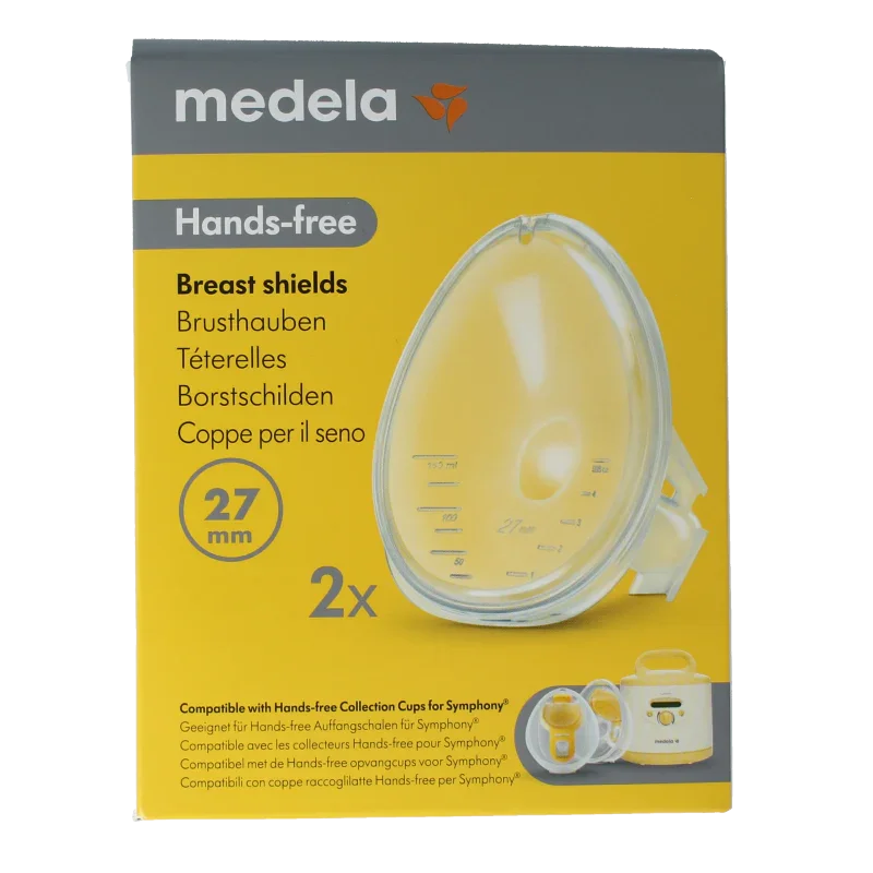 Medela Handsfree borstschild Symphony maat S 27mm 1 Stuks