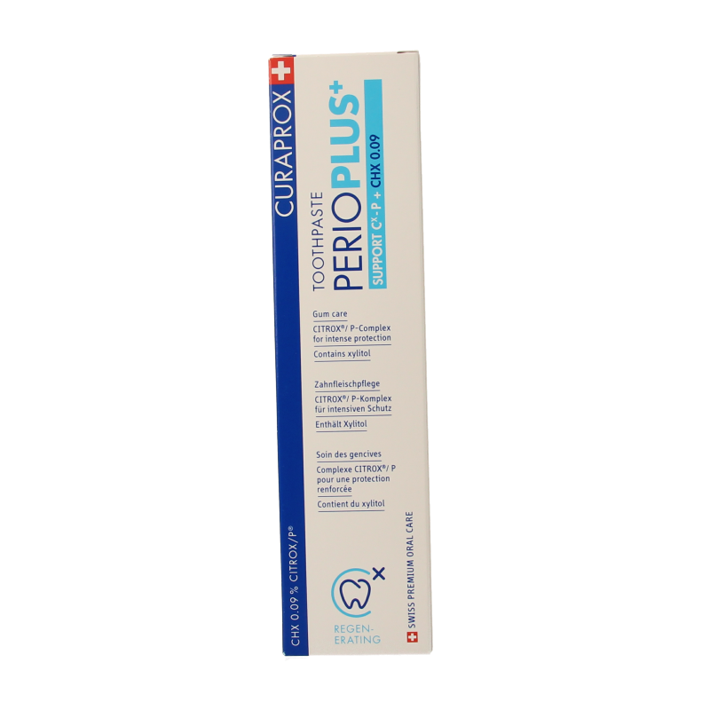 Curaprox Perio plus+ support CHX 0.09 tandpasta 75 Milliliter
