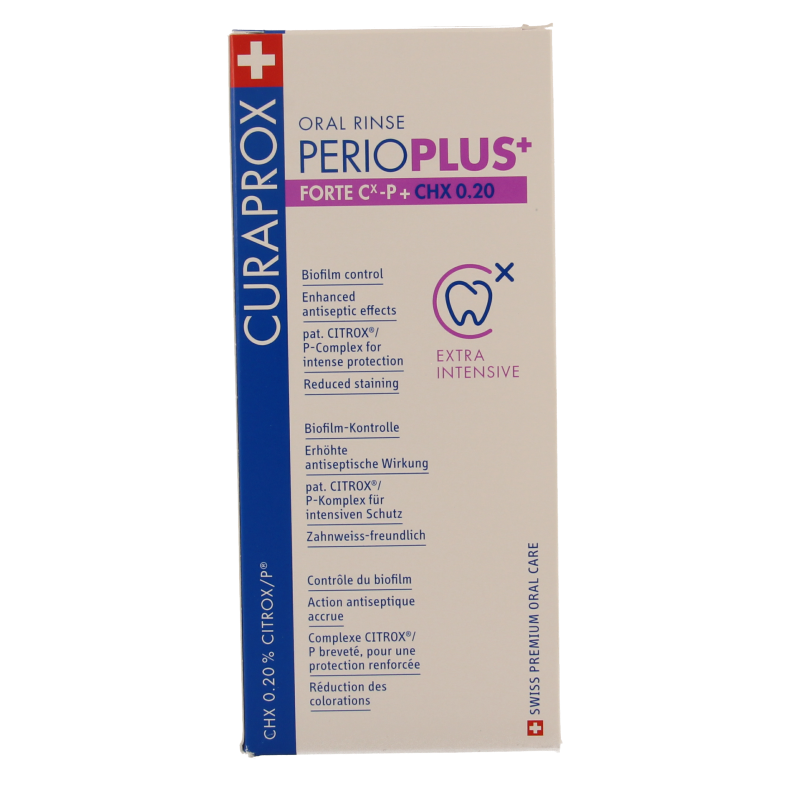 Curaprox Perio plus+ forte CHX 0.20 mondspoeling 200 Milliliter