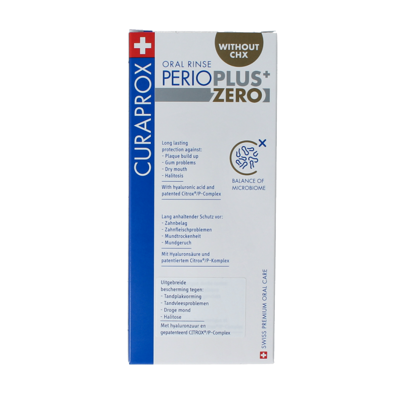 Curaprox Perio plus+ zero CHX 0.00 mondspoeling 200 Milliliter