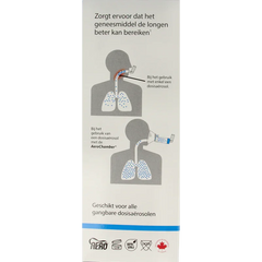 Diversen Aerochamber plus flower VU+ volwassen masker 1 Stuks