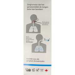 Diversen Aerochamber plus flower VU+ volwassen masker 1 Stuks