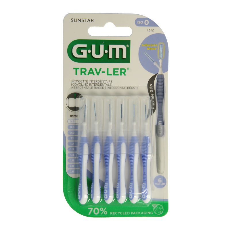 GUM Trav-ler rager 0.6 mm (lavendel) 6 Stuks