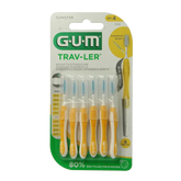GUM Trav-ler rager 1.3 mm (geel) 6 Stuks