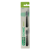GUM Sonic opzetborstel soft zwart 2.00 Stuks