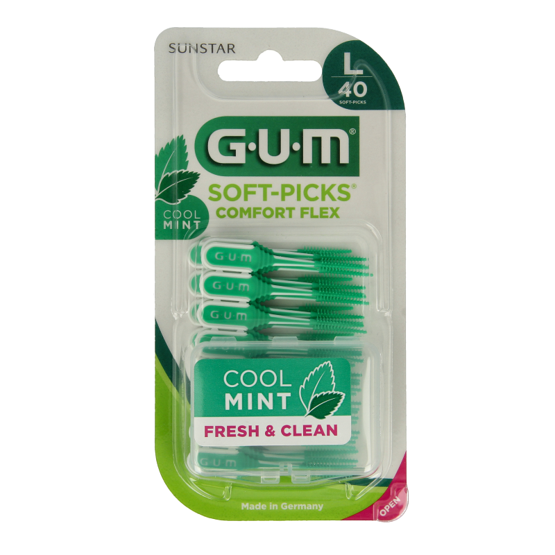GUM Soft picks comfort flex mint large 40 Stuks