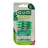 GUM Soft picks comfort flex mint large 40 Stuks