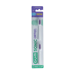 GUM Sonic ortho batterij tandenborstel refill 1.00 Stuks