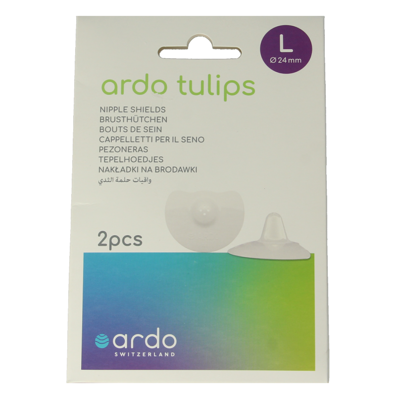 Tulips Tepelhoedje maat L 24mm 2 Stuks