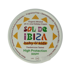 Sol De Ibiza Beschermende creme baby&kids SPF30 bio 100 Gram