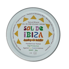 Sol De Ibiza Beschermende creme baby & kids SPF30 mini bio 30.00 Gram