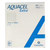 Aquacel Extra verband hydrofiber + versterking10 x 10cm 10 Stuks