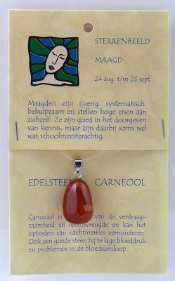 Steengoed Sterrenbeeldsteen hanger maagd 1 Stuks