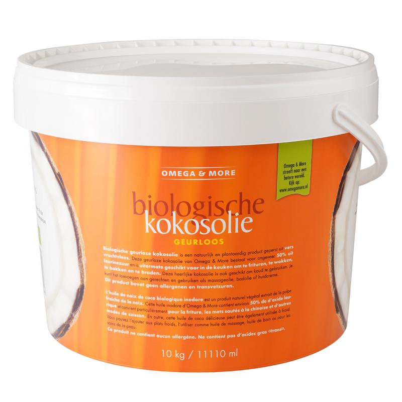 Omega & More Kokosolie geurloos bio 10.00 Kilogram