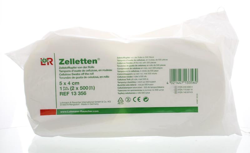 Lohmann&Rauscher Celstof deppers 5 x 4cm zelletten 1000 Stuks