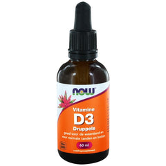 NOW Vitamine D3 druppels 400IE 60.00 Milliliter