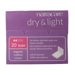 Natracare Dry & light pads 20 Stuks