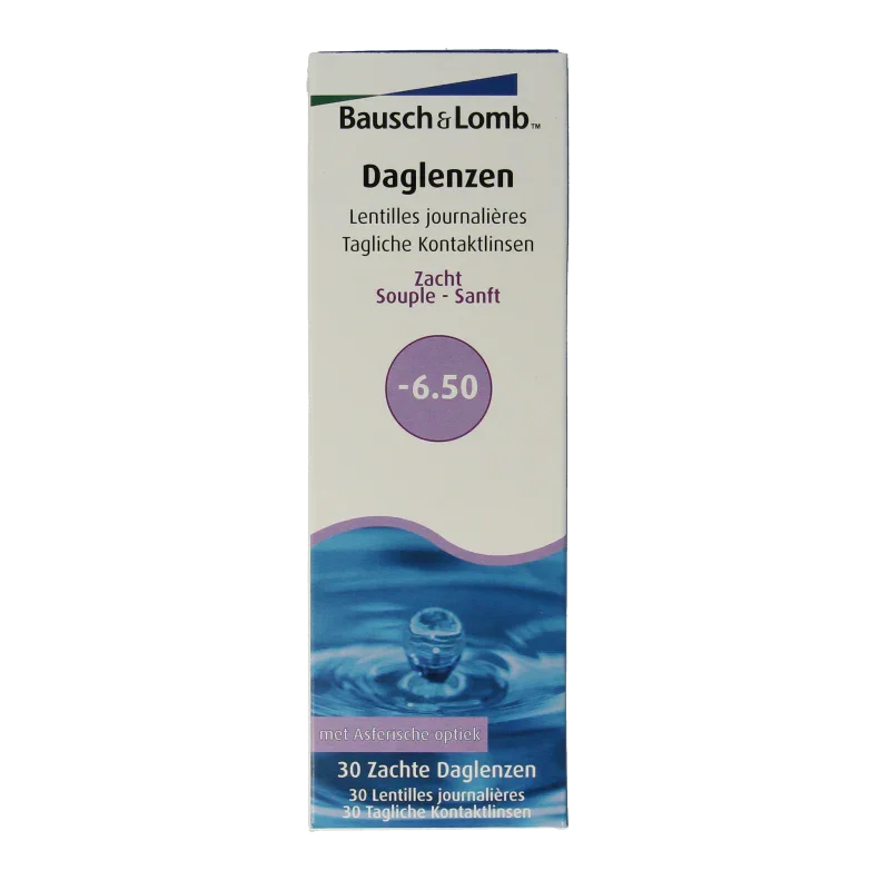 Bausch & Lomb Daglenzen -6.50 30 Stuks
