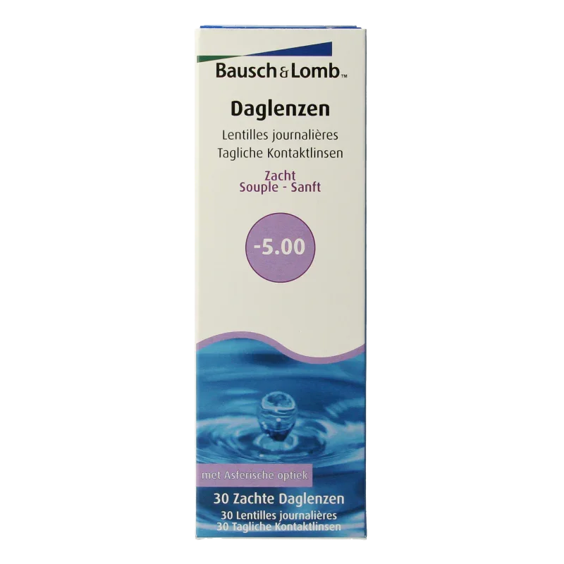 Bausch & Lomb Daglenzen -5.00 30 Stuks