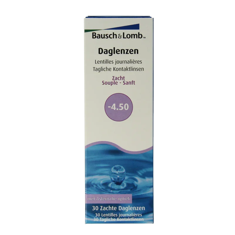 Bausch & Lomb Daglenzen -4.50 30 Stuks