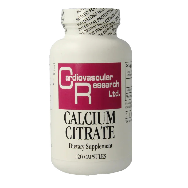 Cardio Vasc Res Calcium citraat 165mg 120 Capsules