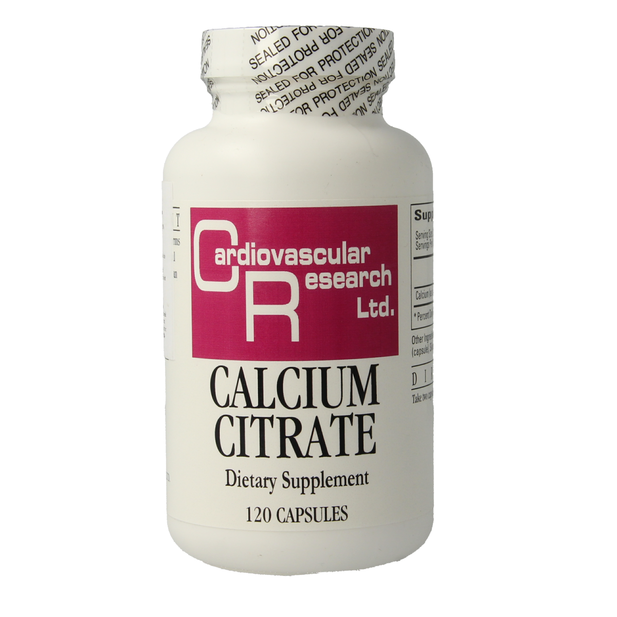 Cardio Vasc Res Calcium citraat 165mg 120.00 Capsules