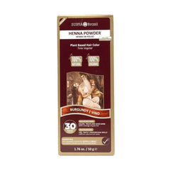 Surya Brasil Henna haarverf poeder burgundy 50 Gram