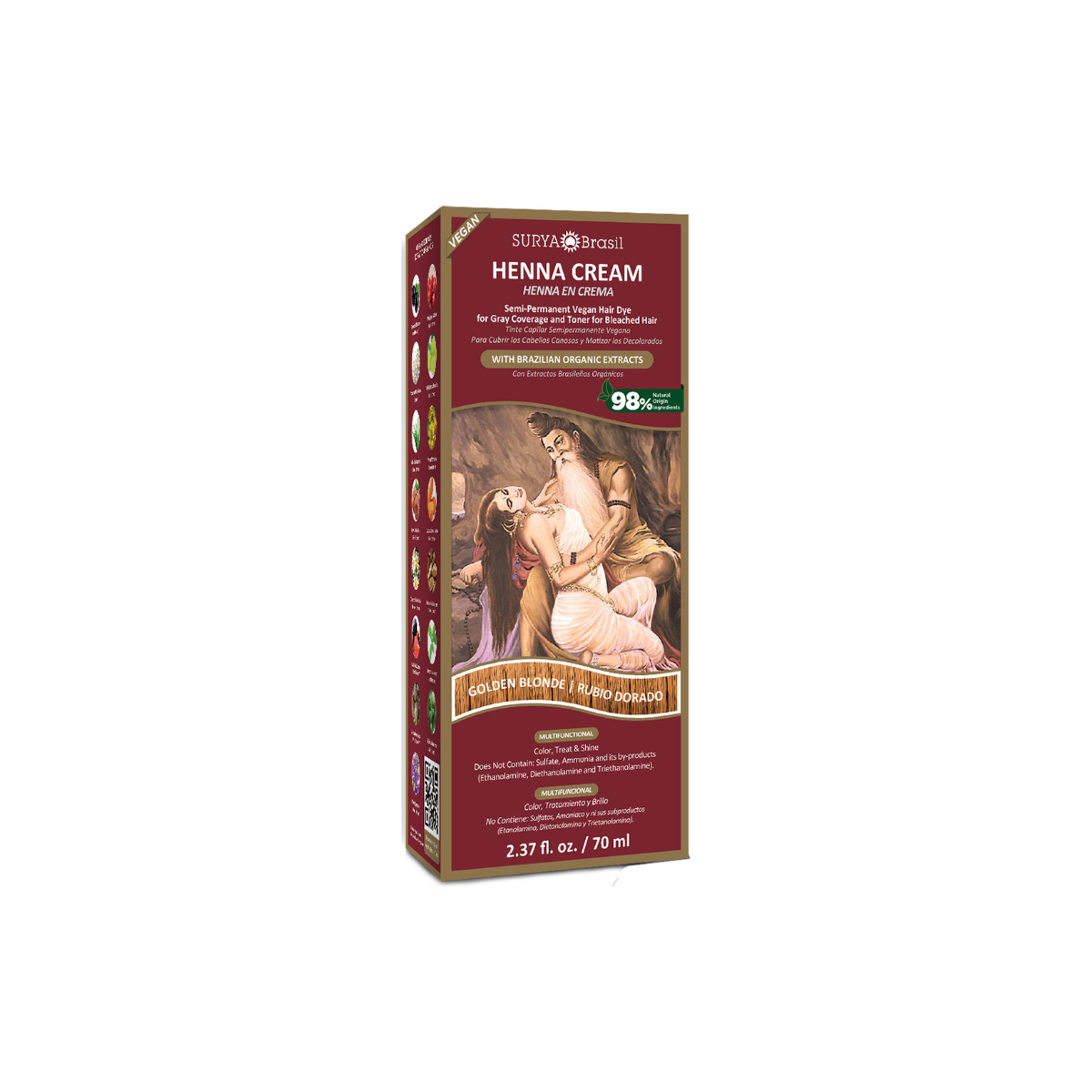 Surya Brasil Henna haarverf creme goud blond 70 Milliliter