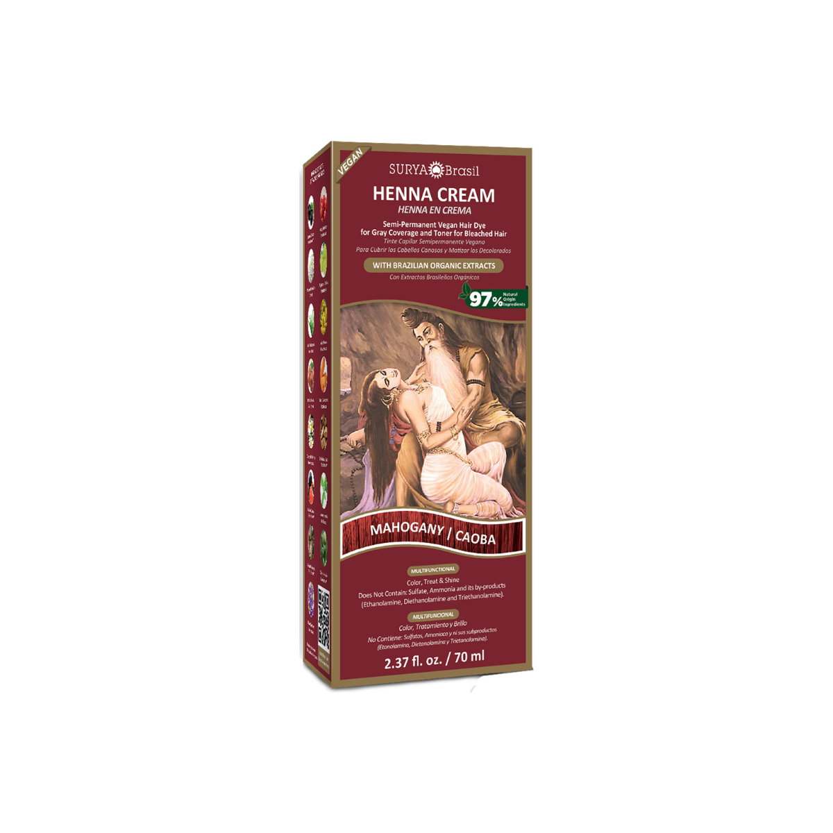 Surya Brasil Henna haarverf creme mahogany 70 Milliliter