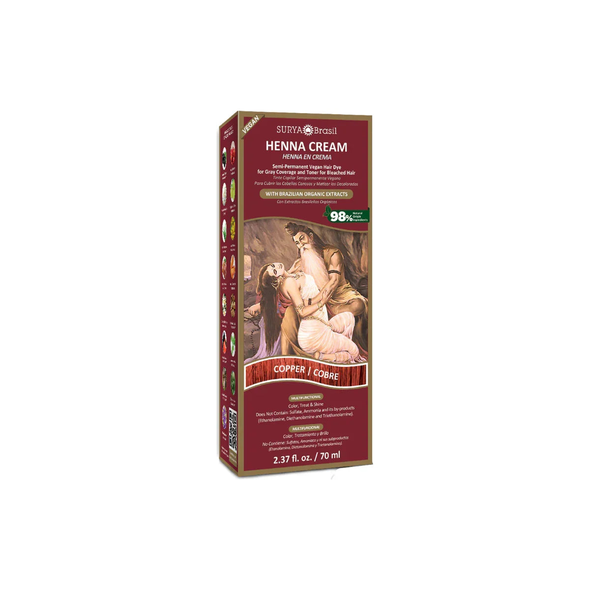 Surya Brasil Henna haarverf creme copper 70 Milliliter