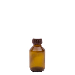 Blockland Medicijnfles bruin gedopt 100ml/28mm 27.00 Stuks