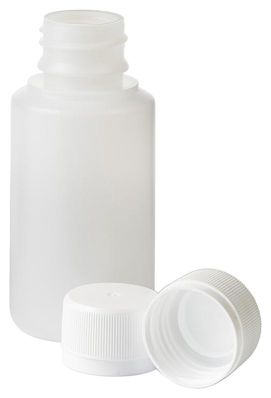 Blockland Fles HDPE naturel + afsluitdop 28mm/100ml 35 Stuks