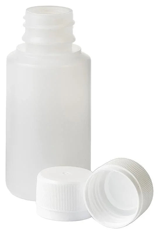 Blockland Fles HDPE naturel + afsluitdop 28mm/100ml 35 Stuks