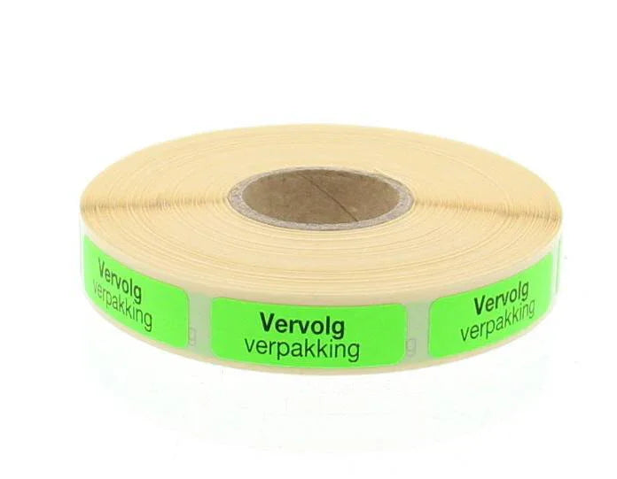 Blockland Strooketiket vervolg verpakking 30 x 10mm 1000 Stuks