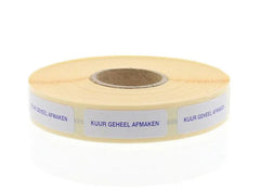 Blockland Strooketiket kuur geheel afmaken 30 x 7mm 1000 Stuks